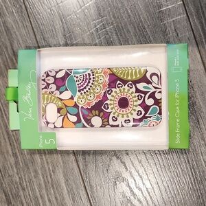 NWT Vera Bradley Slide frame case for IPhone 5 Plum Crazy